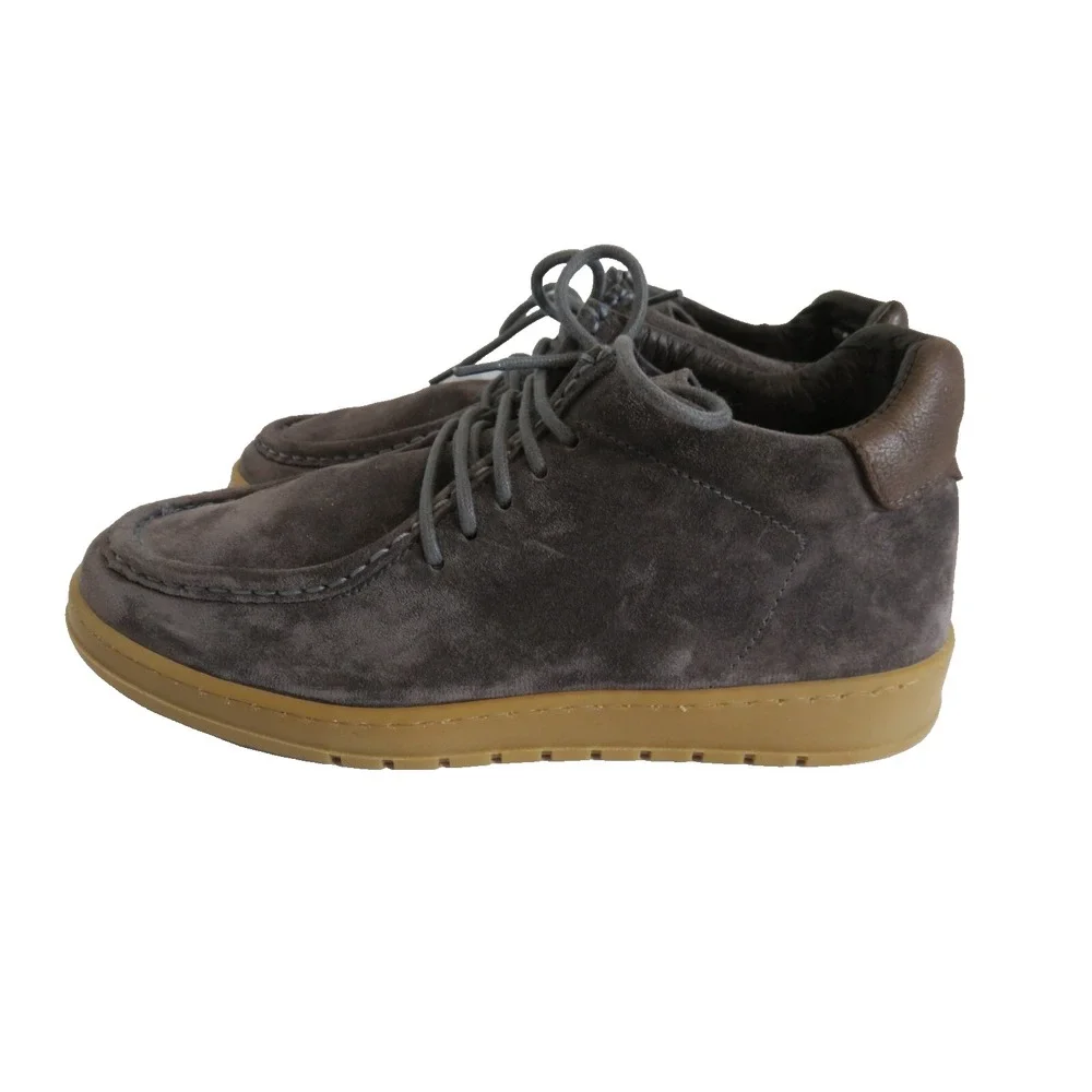 Cafenoir Men's Gray Suede Leather Lace‎ Up Desert Boots Sz 40 US 7.5